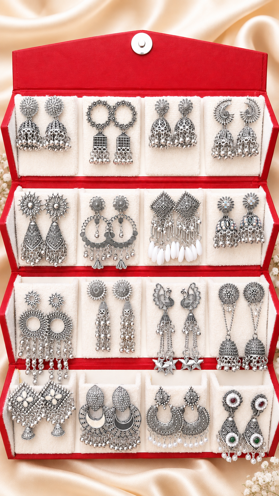 jumka boxs Jhumka Gift Box Set – 16 Pairs - Image 1