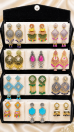 Premium Jhumka Gift Box Set – 12 Pairs
